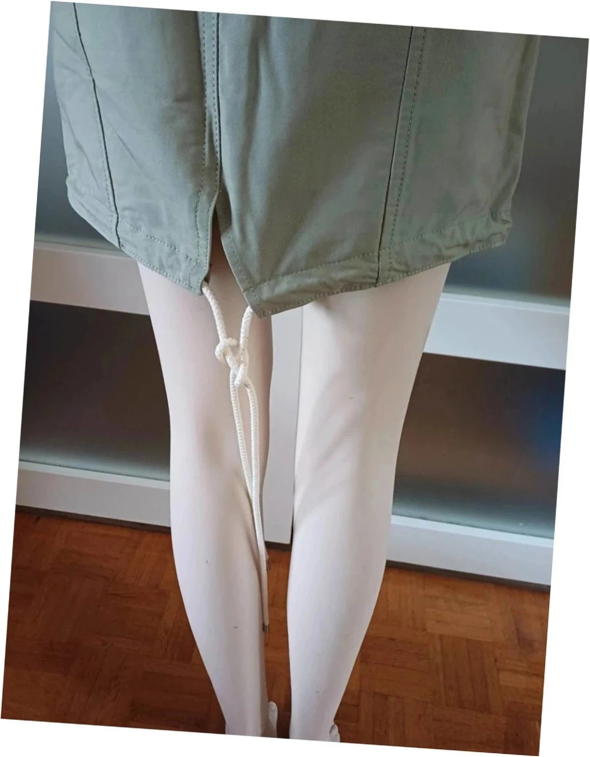 Pieza de diseñador Minifalda VictoriaTomas Estilo Cargo Safari talla 36) – photo 8